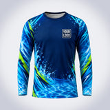 Lime Spark pool cleaning shirt – front, full-body sublimation print