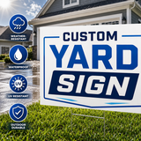 YLSC016 - Stone Bridge Cream - Classic Yard Sign for Landscaping | Custom Corrugated Sign with H-Stake