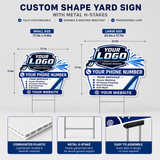 YLSC016 - Stone Bridge Cream - Classic Yard Sign for Landscaping | Custom Corrugated Sign with H-Stake