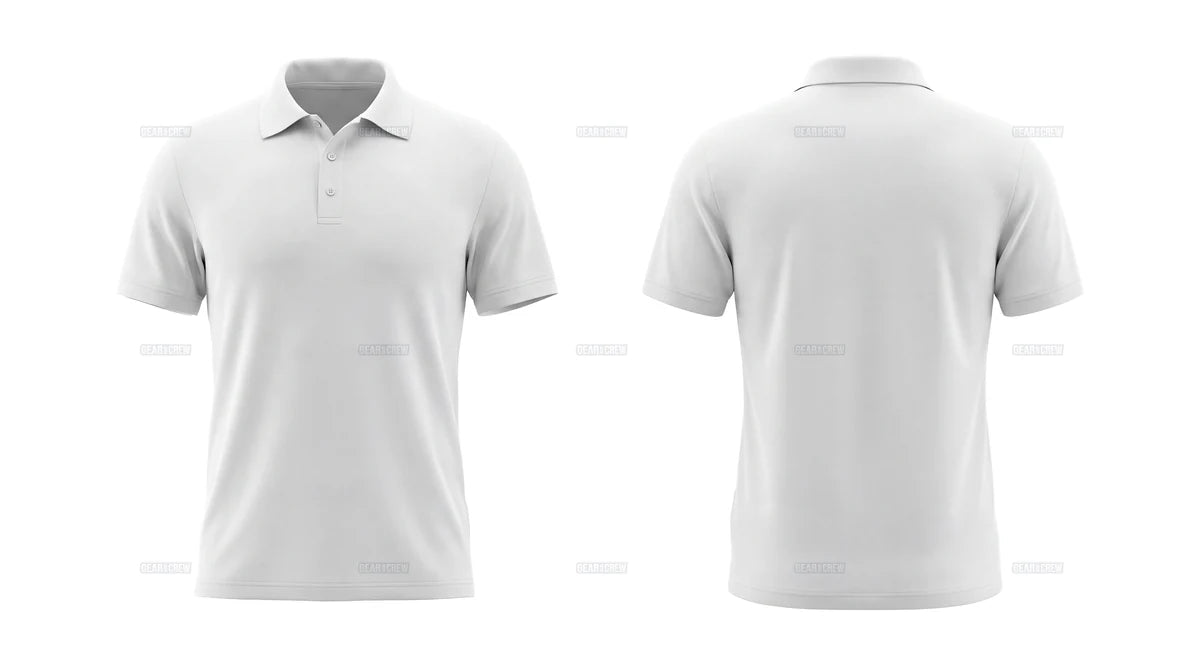 Polo shirt fit — front and back view